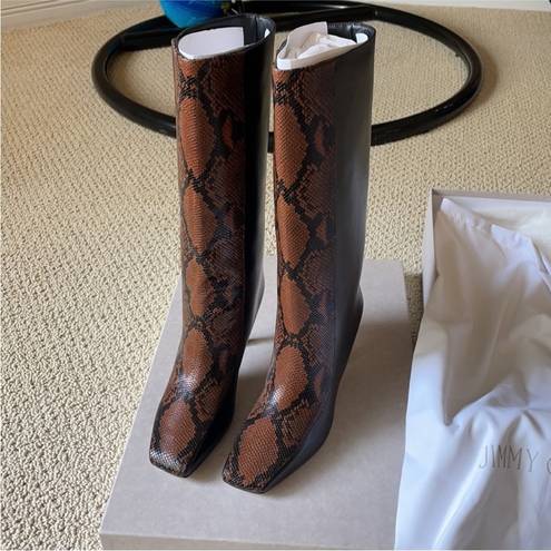 Jimmy Choo Mabyn Black Brown Boots