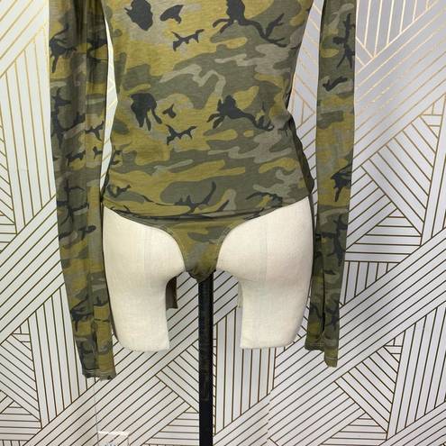 n:philanthropy  Boot Camouflage Print Bodysuit in Green Size US XS