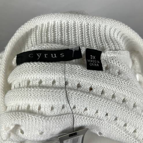 Cyrus  open front knit cardigan sweater short sleeves size 3x