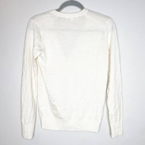 Uniqlo  Women's Cream Wool Grandpa Cardigan Size Small