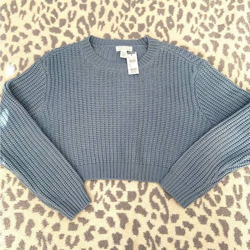 Full Tilt NWT  blue cropped sweater size small