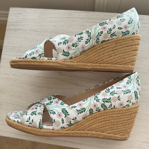 Jack Rogers NWOT  Floral Espadrille Wedges