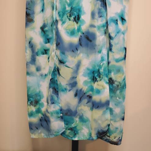 Emma & Michele  Blues Tie Dye Sleeveless Maxi S