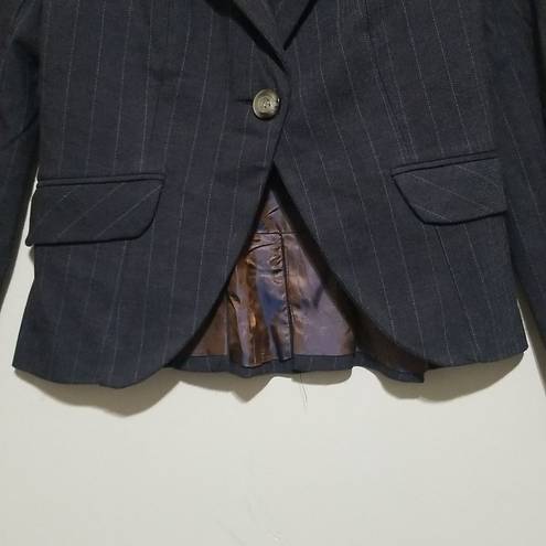 AQUA  Brown Pinstripe Blazer Sz Small