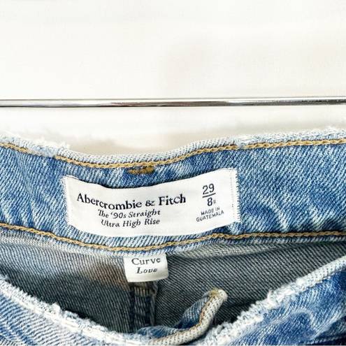 Abercrombie & Fitch  Curve Love The 90s Straight Ultra High Rise Jeans