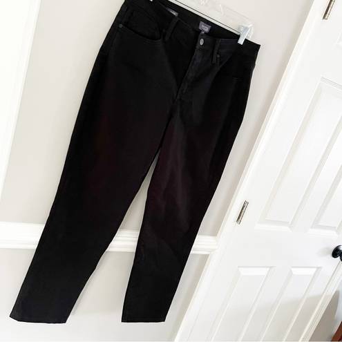 NYDJ  Margot Girlfriend High Rise Black Denim Jeans Size 8