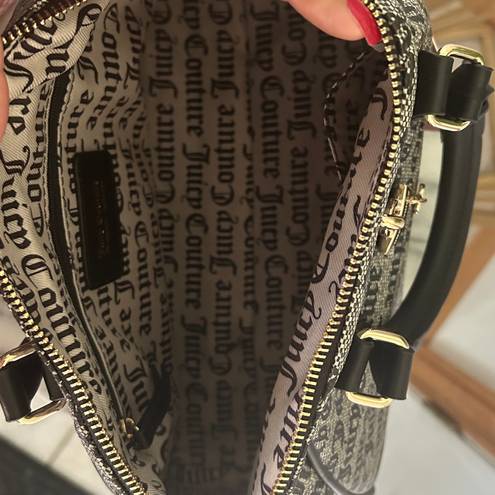 Juicy Couture Satchel black and beige purse bag