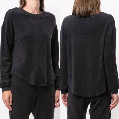 Alala Revolve  Curved Hem Knit Jumper Sweatshirt in Black