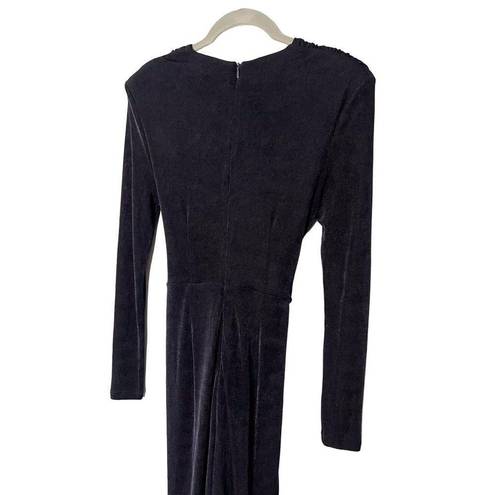 Misha Collection NWT  Francis Slinky Jersey Midi Dress in Navy