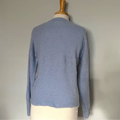 Treasure & Bond  Light Blue Fuzzy Pullover Crewneck Sweater Size S