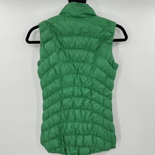 Athleta  Downtown Green Goose Down Quilted Puffer Vest Size XS