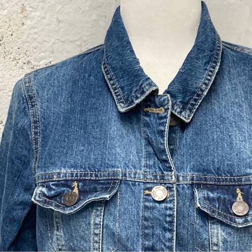 Noisy May  denim jacket distressed style Medium