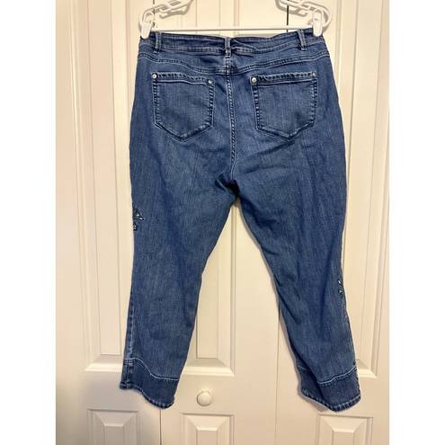 J.Jill  Denim authentic fit cropped jeans 10