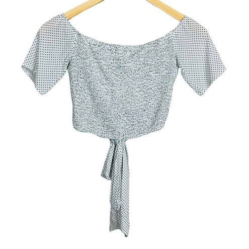 SEEK the Label  Polka Dot Crop Top Tie Size Small