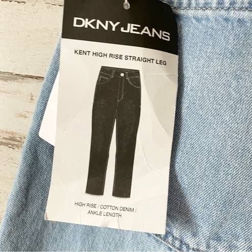 DKNY NWT  Distressed High Rise Straight Leg Jeans Size 31 / 12