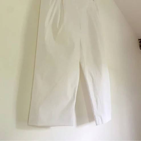 DKNY Vintage Y2K Pleated Capri Pants White Size 0