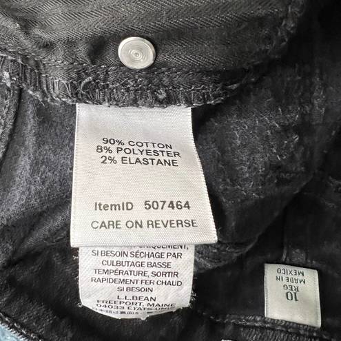 L.L.Bean  Classic Fit High Rise Black Women's Jeans Size 10