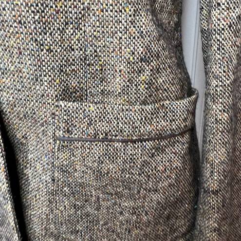 Brooks Vintage Bobbie  Brown Tweed Blazer Size 9 / 10 EXCELLENT Retro Business