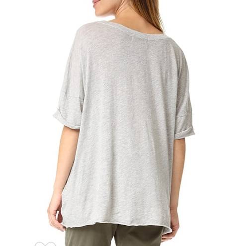 Wildfox  Day Off List Tee Gray Oversized Small