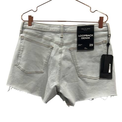 Rag and Bone  loopback denim. Low rise light denim wash jean shorts. Size 29