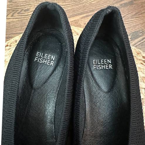 Eileen Fisher  Heaven Stretch Wedge Slip-Ons, Black Size 8.5