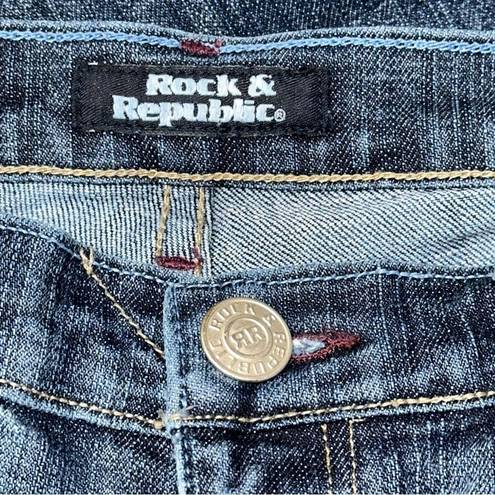 Rock & Republic  Women’s Size 26 Medium Blue Wash Roth Boot Cut Jeans
