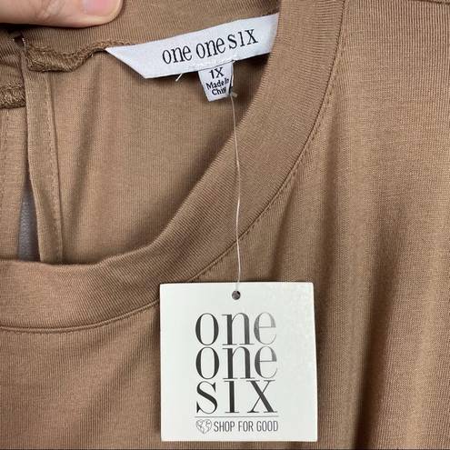 Nordstrom  One One Six Brown Jogger Jumpsuit Sz.1X NWT