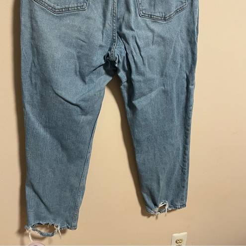 Abercrombie & Fitch  Curve Love Ultra High Rise Ankle Straight Jeans Size 10 (30)