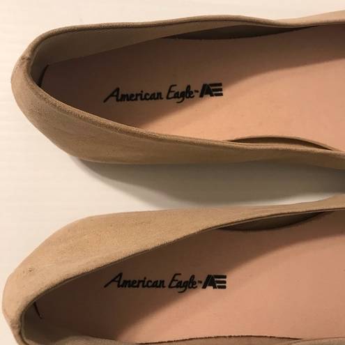 American Eagle  tan round toe flats shoe women size 12 W