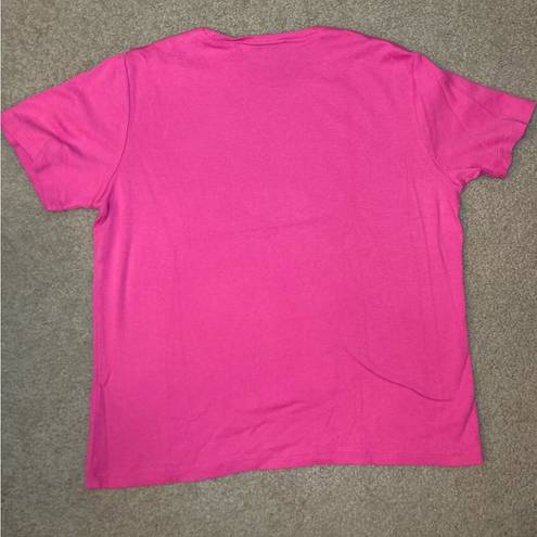 Pendleton  Hot Pink 100% Cotton Tee Size Large