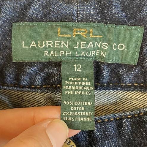 Krass&co LRL Lauren Jeans . Ralph Lauren Womens Sz 12 Straight Leg Flap Pocket Jean