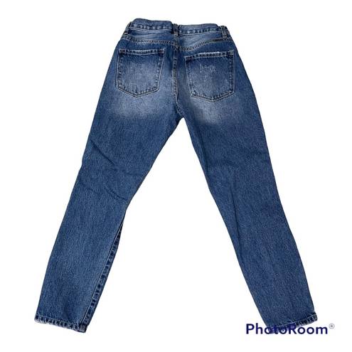 KanCan USA KanCan Kerrigan Busted Knee Distressed Mom Jeans