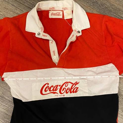 Coca-Cola Vintage  90s retro collared polo shirt Small
