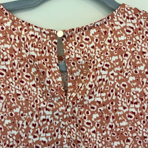 Bohme  Anya Leopard Print Blouse Size Small