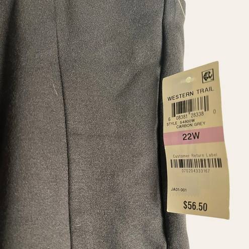 Style & Co  Carbon Grey Pull-On Snap Button Casual Legging Pants Size 22W