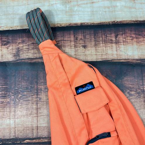 KAVU  Original Backpack Sling Pack Orange Rope Bag