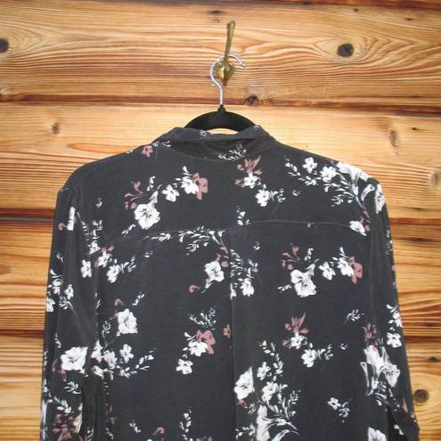 L'Academie  X Revolve Floral Silk Oversize Blouse Top