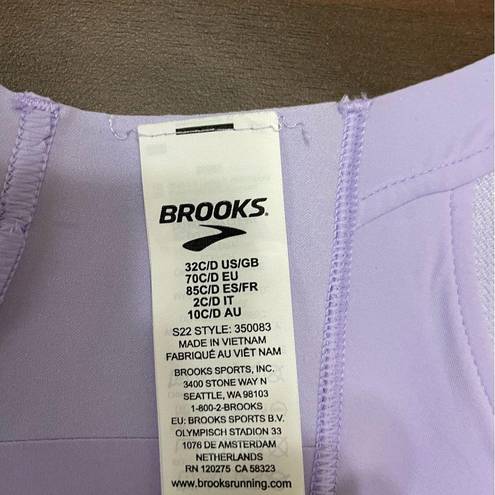 Brooks NWT  Dare Zip Up Sports Bra 32c/d