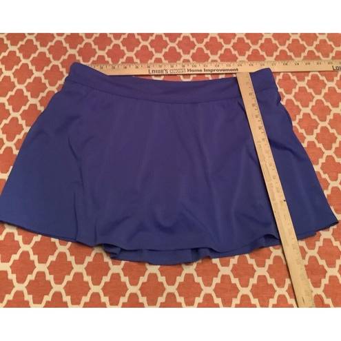 L.L.Bean  Regular Beansport Swim Skirt Blue Skort Mix & Match  Size 16  New