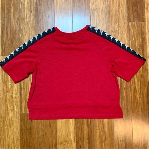 Kappa NWOT  Red Logo Tape Cropped Top