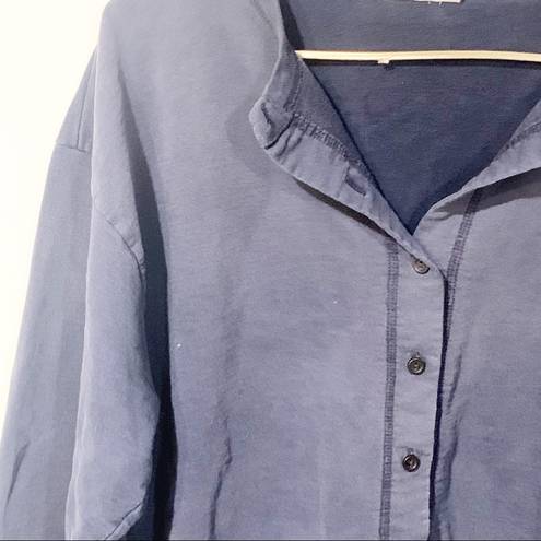 Vintage Blue Weathervane Size Large  Button Up Sweatshirt