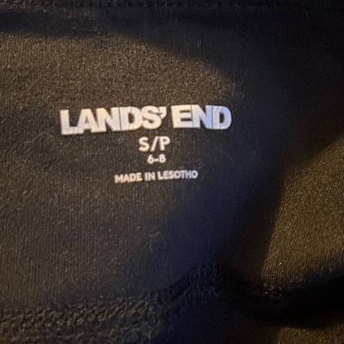 Lands'End  small black cropped leggings