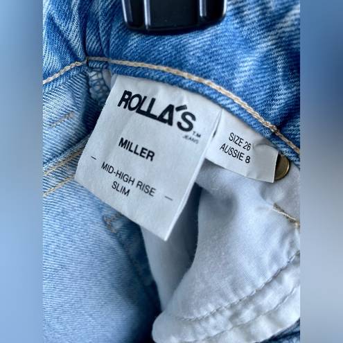 Rolla's NWT-Aussie Designed  Jeans “Miller Mid High Rise Slim” Rare* Sample Pair!