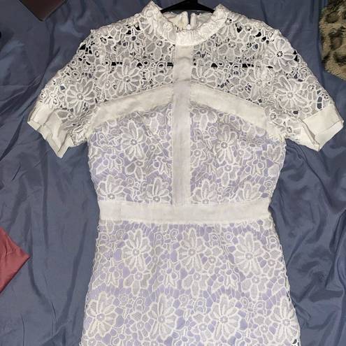 ASOS Rare  White & lilac Lace Dress Sz. 4/XS