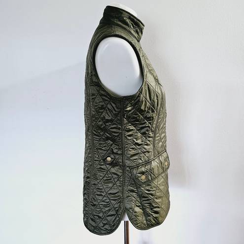 Barbour Barobour Wray Olive Qulted Gilet Vest Size 6