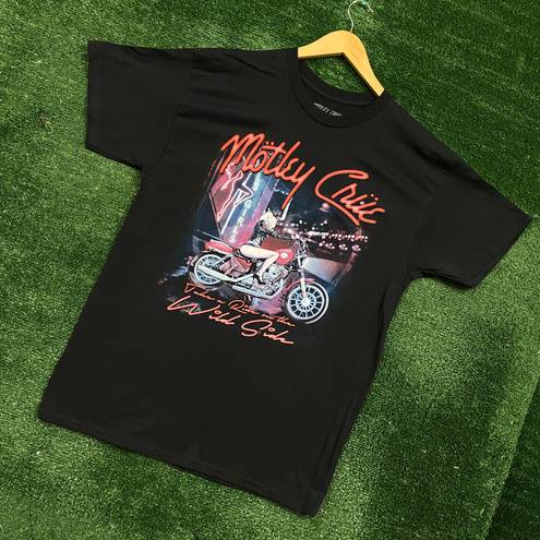 Motley Crue Take a Ride on The Wild Side Heavy Metal Band Tee L