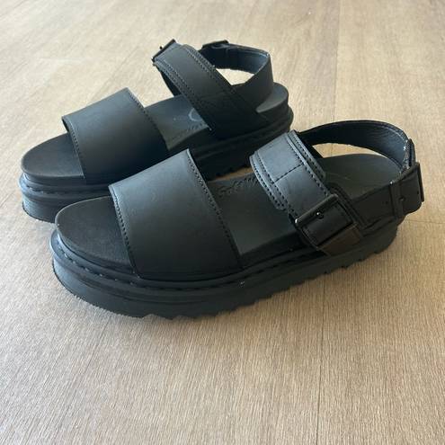 Dr. Martens  Leather Black Strap Sandals Size 9