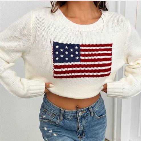 American flag sweater Size 6