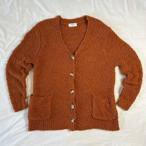 Zenana Outfitters Women's XL Popcorn Cardigan Soft Pockets with Buttons