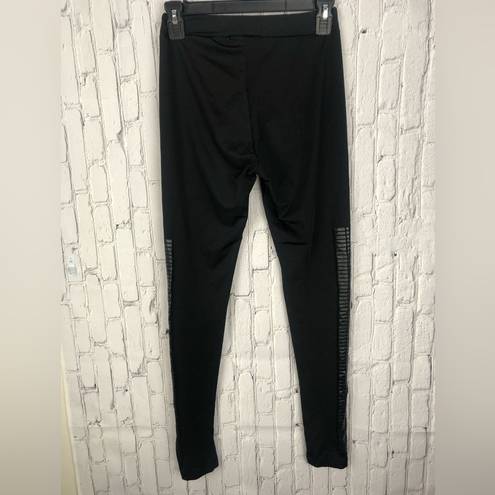 Kardashian Kollection The  black leggings with side detail xs